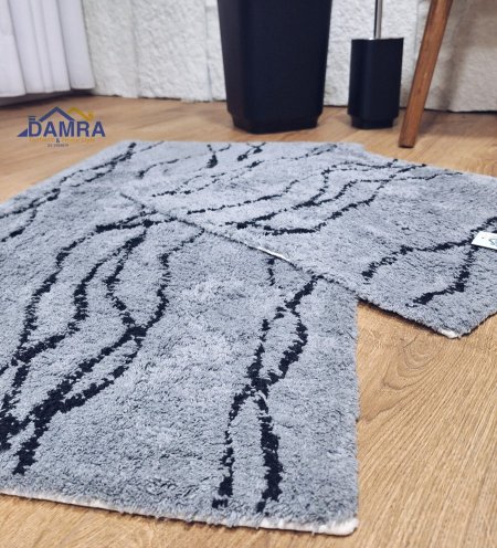 طقم حمام قطن معرق