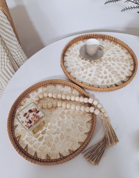 طقم 2 صينية بورسلان 760-10