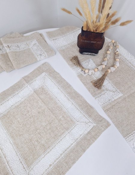 طقم 5 قطع شرشف و اربع اوجه اسكملات