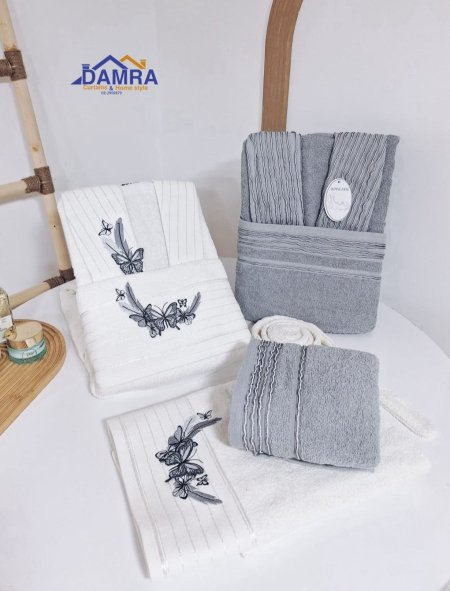 طقم روب مخمل مدام ليدي madam lydi ورد