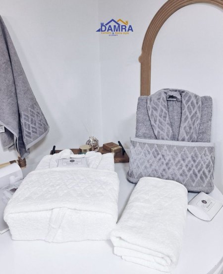 طقم روب مخمل مدام ليدي madam lydi منقش