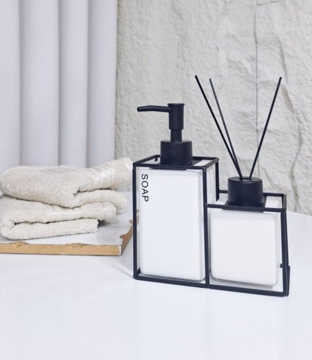علبة صابون + عطر اطار حديد E38-42