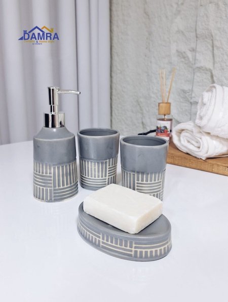 طقم صابون بورسلان 8-702