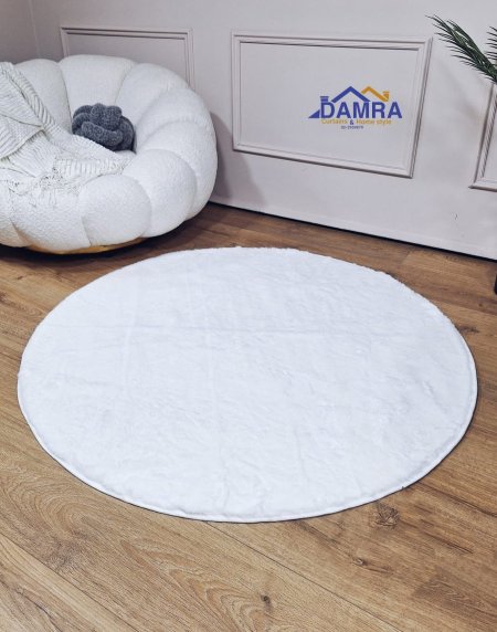 سجادة فرو مدور سادة 120*120 122-206 A4