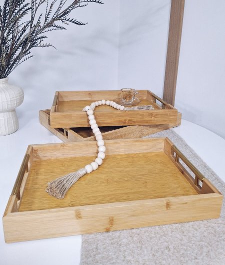 طقم صواني مستطيل 4-738