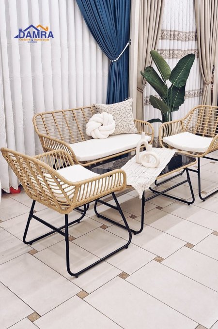 طقم قعدة رتان 658-7