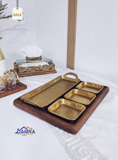 طقم صحون ضيافة هندي 80749G+80749C