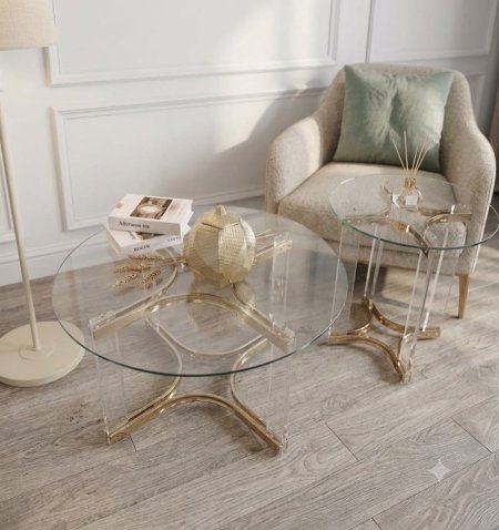 طقم طاولة رتاج ذهبي 1438G