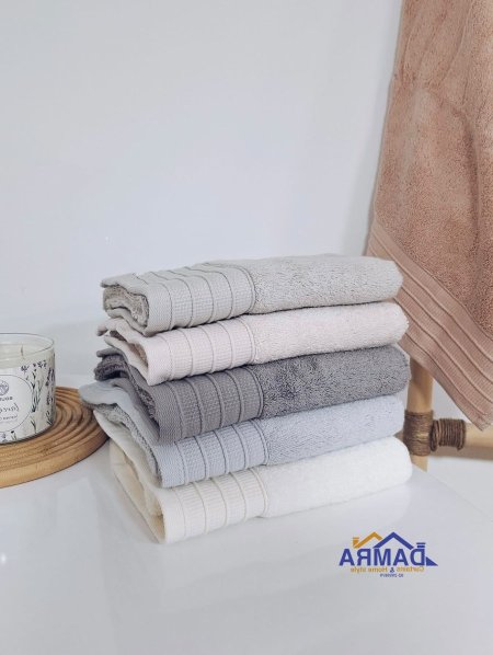 بشكير ازمير التركي 50*90سم حزوز