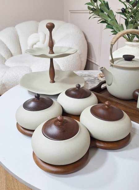 طقم مضايف خشب