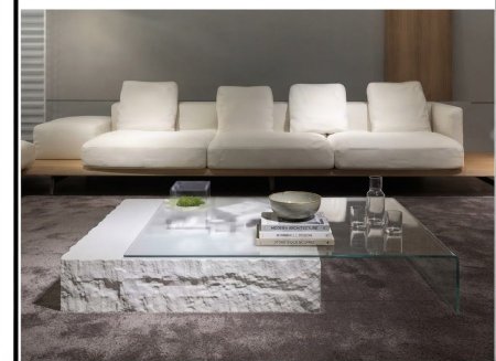طقم طاولة وسط زجاج 001