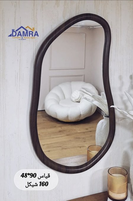 مراي اطار خشب طبيعي 856-2