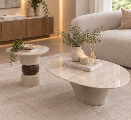 طقم طاولة وسط جرانيت 2812